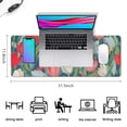 thumbnail image 5 of Long Mouse Pads for Desk,Pioneer Flower Floral Print Pattern Desk Mats on Top Of Desks, Desk Mouse Pad Extra Large with 3mm Non-Slip Base and Stitched Edge for Gaming,Office,Work,Home 31.5"x11.8", 5 of 6