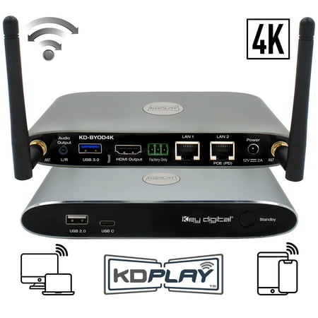 Key Digital 4K Wireless Presentation Gateway KD-BYOD4K