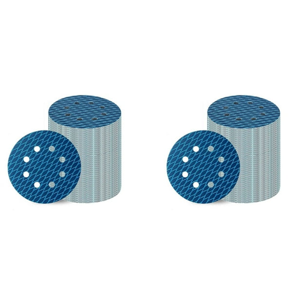 140 Piezas Lijadora Orbital Papel de Lija 5 Pulgadas Disco de Lijado de 8 Orificios Papel de Lija de Grano 320 para Discos de Lijado Anti-Bloqueo Rombo
