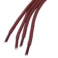 thumbnail image 3 of 2 Pares De Cordones Redondos Gruesos Unisexo Colores Sólidos Para Zapatos De Cuero Rojo óxido 100 cm/39.5, 3 of 4