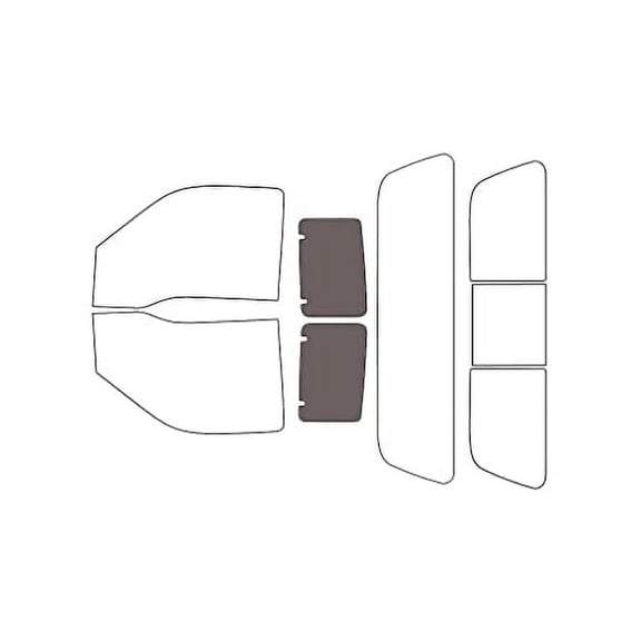 Rvinyl Car Window Pre Cut Tint Kit Back 35% Single Ply Fits Ford F-250 2008-2016 2 Door