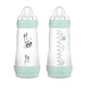 MAM Easy Start Anti-Colic Matte Bottle 11 oz, 2 pack Sage