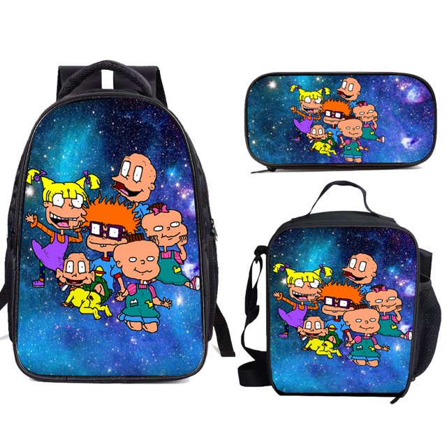 Animal Forest Student Bag, Youth Backpack, Student Backpack Three-piece Set-SinKeeU