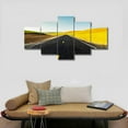 thumbnail image 3 of TISHIRON 5PCS Framed Canvas Wall Art Set,60"x32" Road Through Wheat Fields Canvas Art Decor, 3 of 7