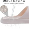 thumbnail image 3 of Women's EVA home slippers，Men Quick Drying Shower Slippers，light, soft, non-slip bottom, solid color quick-drying, comfortable, suitable for family and bathroom use, slippers suitable for all seasons, 3 of 4