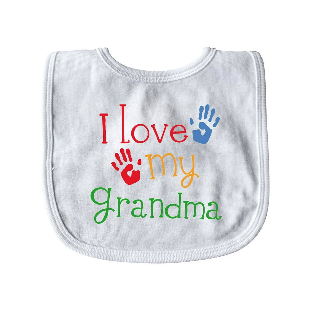 I Love My Grandma Baby Bib