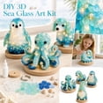thumbnail image 2 of Diy 3D Sea Glass Art Kit with Sea Glass for Crafts and Led Night Light, Creative Craft Kit for Adults and Kids for Home Decor and Summer Activities, Unique Arts and Crafts Kit, 2 of 4