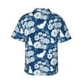 thumbnail image 3 of Fotbe Rose Flowers Hawaiian Shirt for Men Unisex Summer Beach Casual Short Sleeve Cotton Linen Button Down Shirts-Small, 3 of 9