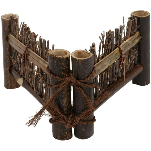 WHAMVOX Mini Small Screen Garden Edging Short Fence Christmas Tree