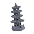 thumbnail image 5 of QSTDGVPW Chinese Style Pagoda Resin Lantern Garden Sculpture Solar Powered Outdoor Statue Dark Gray, 5 of 9