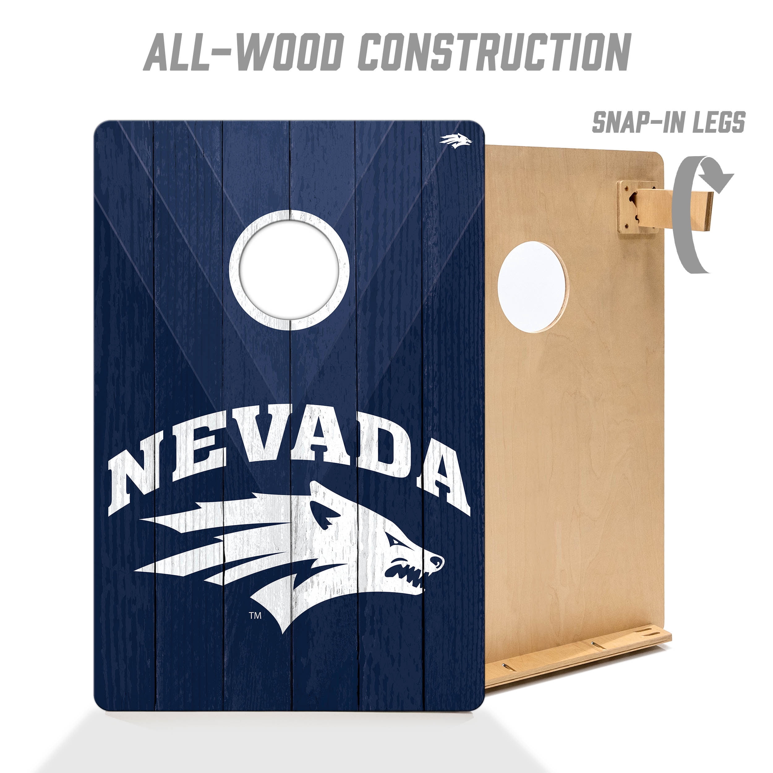 YouTheFan NCAA Nevada Wolf Pack 2' x 3' Cornhole Game No Bags