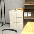 thumbnail image 4 of SUXXAN Metal Office Organizer, Designs 3-Drawer Vertical File Cabinet, Assemble Required Office&Garage&Home, Easy-Assembly, White, 4 of 6