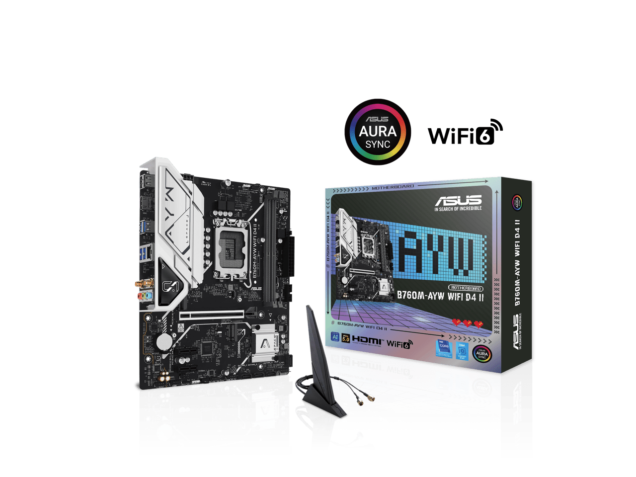 ASUS B760MAYWWIFID4II Micro ATX Motherboard