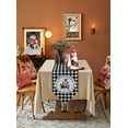 thumbnail image 5 of Table Runner Dresser Scarves Christmas Farmhouse Animals Cow Pig Rooster Cotton Linen Burlap Table Cover Rustic Buffalo Grid Table Runners for Family Kitchen Dining Holiday Party Banquet Decor, 5 of 5