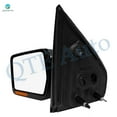 thumbnail image 3 of Driver & Passenger Side Mirrors, Left-Right Power Heated Chrome Manual Folding with Turn Signal Light For 2009 2010 Ford F-150, Door Mirror Pair of 2, 3 of 10