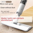 thumbnail image 1 of Commercial & Home Spray Mop with Ultra-Fine Fiber Cloth - Large Flat Design, Rotating Head, Hands-Free Cleaning, 10kg+ Durable Build, White-Blue Basic Model for Wholesale (Efficient Floor Cleaning, 1 of 5