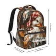 thumbnail image 2 of Fotbe Cartoon Scottish Duck Mochila Casual con Estampado para Escuela, Viajes y Actividades al Aire Libre - Duradera, Ligera y Cómoda, 2 of 5