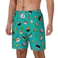 thumbnail image 2 of Xecao Sushi for Men's Swimming Trunks Swim Trunks Quick Dry Swim Shorts with Mesh Lining Funny Swimwear Bathing Suits, 2 of 9