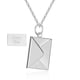 thumbnail image 5 of Cadena de clavícula con letras de sobre de acero inoxidable para mujer, collar de acero de titanio para mujer, 5 of 6
