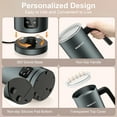 thumbnail image 6 of 4 in 1 Electric Milk Frother and Steamer, Touch Screen, for Coffee, Latte,Hot Chocolate,10.1oz, 6 of 9