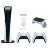 Sony Playstation 5 Digital Edition Console with Extra White Controller, Media Remote and Surge QuickType 2.0 Wireless PS5 Controller Keypad Bundle