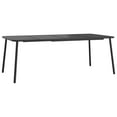 thumbnail image 5 of vidaXL 11 Piece Garden Dining Set Anthracite Steel, 5 of 5