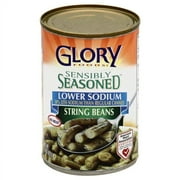 Glory Foods Canned Seasoned String Beans, 15 oz