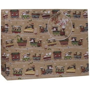 Jillson & Roberts Jumbo Gift Bags, Christmas Train (30 Pcs)