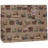 Jillson & Roberts Jumbo Gift Bags, Christmas Train (30 Pcs)