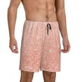 thumbnail image 2 of Gaeub Rose Gold Glitter Printed Men's Short Pajama Pants, Lightweight Lounge & Sleep Bottoms Keep You Cool - Medium, 2 of 9