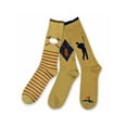 thumbnail image 5 of TeeHee Men's Golf Cotton Crew Socks 3-Pairs Assorted (Khaki), 5 of 5