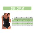thumbnail image 7 of Swimsuit Women One Piece V Necks Tummy Control Ruched Swimwear Halter Bathing Suit, 7 of 7
