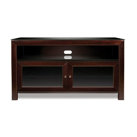 Bell'O - A/V Cabinet for Most Flat-Panel TVs Up to 55" - Deep Mahogany