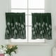 thumbnail image 2 of Cortina de ventana con flores bordadas, cenefa de gasa con encaje bordado Verde_74x61cm, 2 of 8