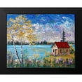 thumbnail image 2 of Mark, Sharon 18x15 Black Modern Framed Museum Art Print Titled - Birches on the Lake, 2 of 5