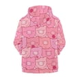 thumbnail image 6 of Xoenoiee Cute Pig Print Teens Zip Up Hoodie Kids Unisex Hooded Sweatshirts with Pockets Boys Girls Long Sleeve Fall Jacket Outfits Trendy Clothes Pullover Tops, 6-7 Years, 6 of 7