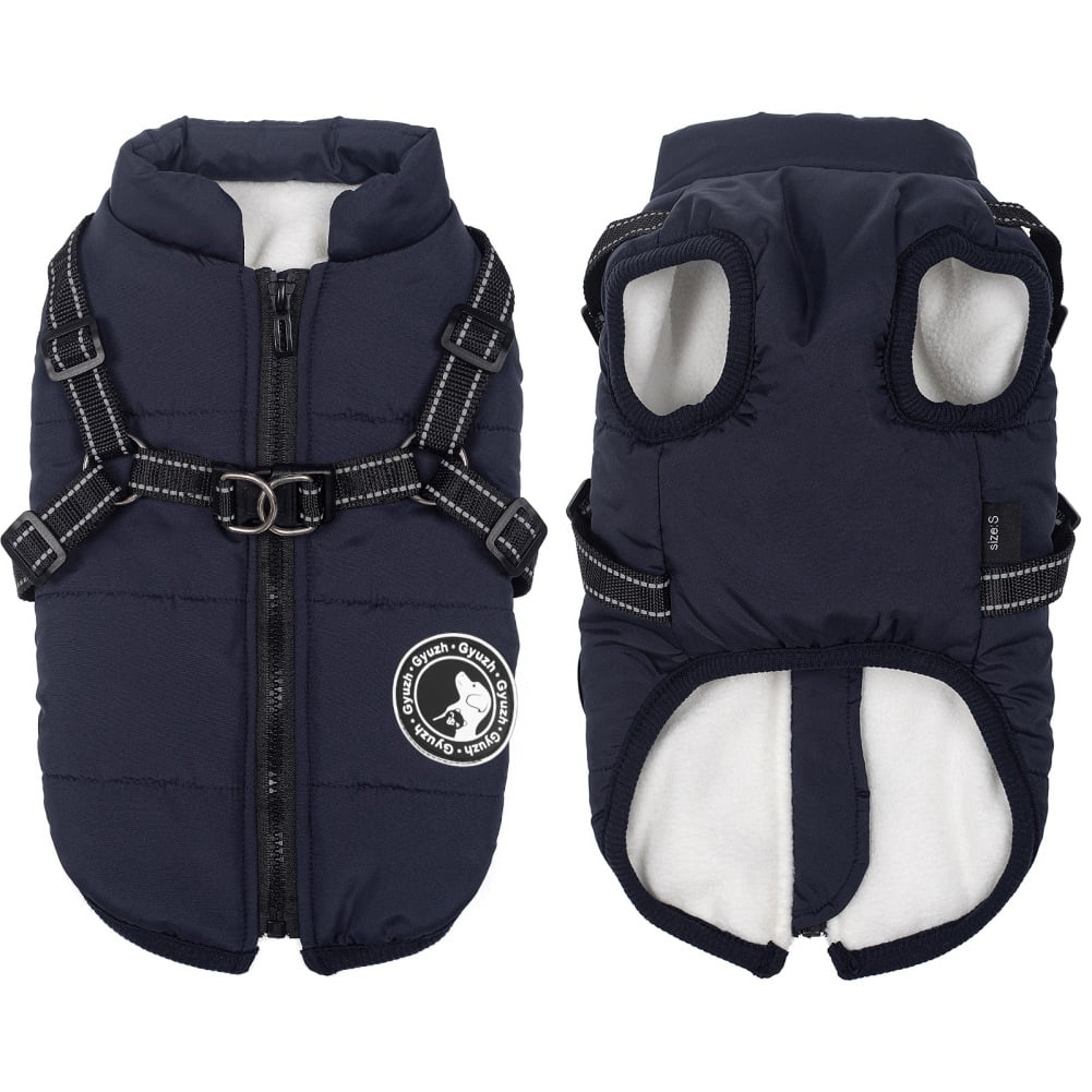 Dog Waterproof Coats with Reflective Harness Winter Warm Jacket Pet