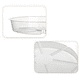 thumbnail image 1 of 6 Pack Clear Plant Saucer 12 Inch Plastic Plant Saucers Thicker Plant Tray Flower Pot for Indoor Outdoor Garden, 1 of 5