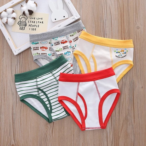 Ropa interior intergenerativa de algodón para primavera y otoño, ropa interior para niños de tamaño mediano para las cuatro estaciones, sin hueso, capa Base de cintura media