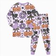 thumbnail image 6 of KPOPLK Kids Pajama Sets Ages 2-8 Years - Snug Fit Halloween Long Sleeve Sleepwear, Soft Breathable PJs for Girls Toddler Size 2-3 Years, 6 of 9
