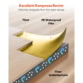 thumbnail image 3 of VEVOR Floor Underlayment 200 sq. ft/Roll, 3-in-1 3 mm Thick Flooring Padding with Tape & Vapor Barrier, Heavy Duty EPE Foam with Gold PE, Soundproofing and Noise Reduction, for Laminate Wood Floors, 3 of 9