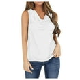 thumbnail image 2 of SMihono Womens Tops Womens Tank Top Womens Cowl Neck Sleeveless Tank Tops Casual Plain Keyhole Back Shirts Blouses Tank Tops for Women Womens Summer Tops, 2 of 7