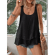 thumbnail image 5 of Camiseta Sin Mangas Holgada con para Mujer, Cuello Redondo, Sin Mangas, Informal, para Vacaciones, Color Negro, Talla M, 5 of 9