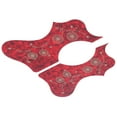 thumbnail image 4 of Acoustic Guitar Pickguard Pack, Bright Colour Guitar Guard Guitar Guard Replacement Plastic Pickguard Plate Beautiful Patterns  For Beginner For Professional Black,White,Red,Brown, 4 of 8