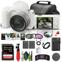 Sony Alpha ZV-E10 II Mirrorless Camera with 16-50mm Lens, White   Accessory Kit (International Model)