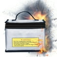 thumbnail image 1 of Battery Safe Box, Fireproof Fully Enclosed Design Battery Protective Bag Silver  for Battery Protector, 1 of 7