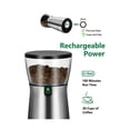 thumbnail image 3 of Molinillo de café eléctrico portátil, carga USB tipo C Molinillo de café de acero inoxidable profesional con núcleo de molienda, 3 of 5