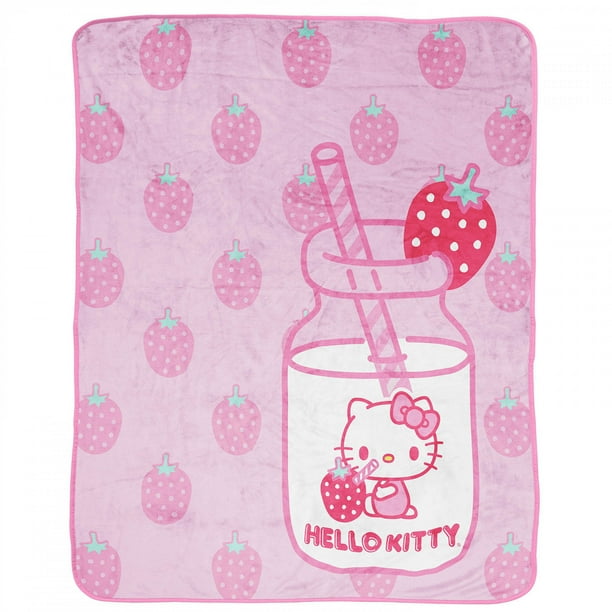 Hello Kitty Strawberry Milk Silk Touch 46x60 Throw Blanket - Walmart.ca