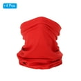 thumbnail image 3 of Uxcell Foulard de Cou, Lot de 4 Respirantes et Rafraîchissantes pour Cyclisme Course, Rouge, 3 of 7