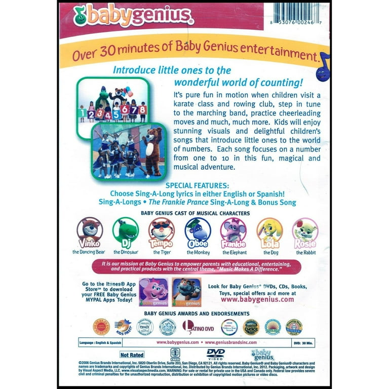 (未使用･未開封品)Baby Genius: Counting Songs [DVD] Baby Genius: Counting Songs (DVD, 2017) Children's Learning